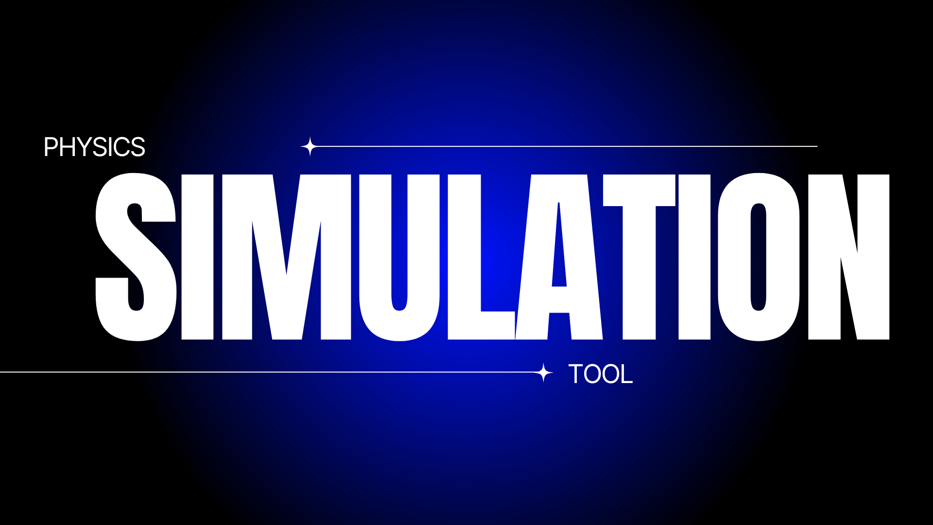 Physics Simulation Tool interface